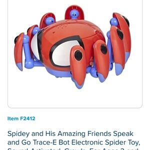 Hasbro Spidey and His Amazing Friends Marvel Speak and Go Trace-E Bot